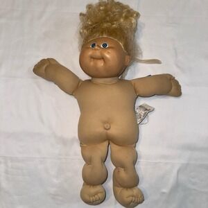 Rare Vintage 1978 1982 Vintage 15" Cabbage Patch Blonde Hair- Blue Eyes~signed